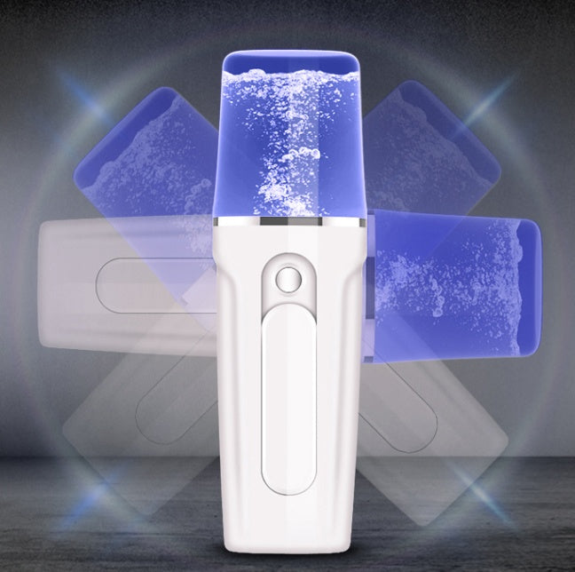 Facial Moisturizing Beauty Apparatus With USB Charging Battery Bank