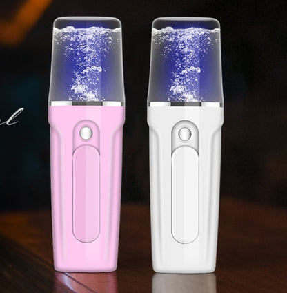 Facial Moisturizing Beauty Apparatus With USB Charging Battery Bank